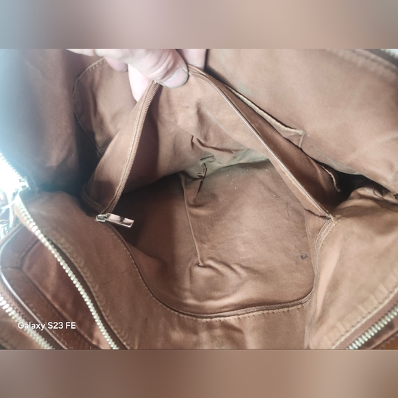 Vintage Fossil Laptop Bag brown Leather - Picture 5 of 9